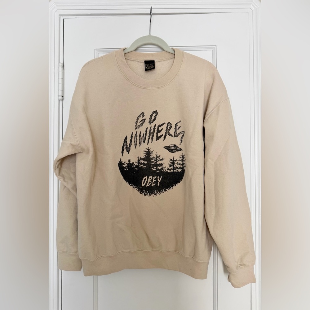 Obey Vintage “Go Nowhere” Sweatshirt- Size Large